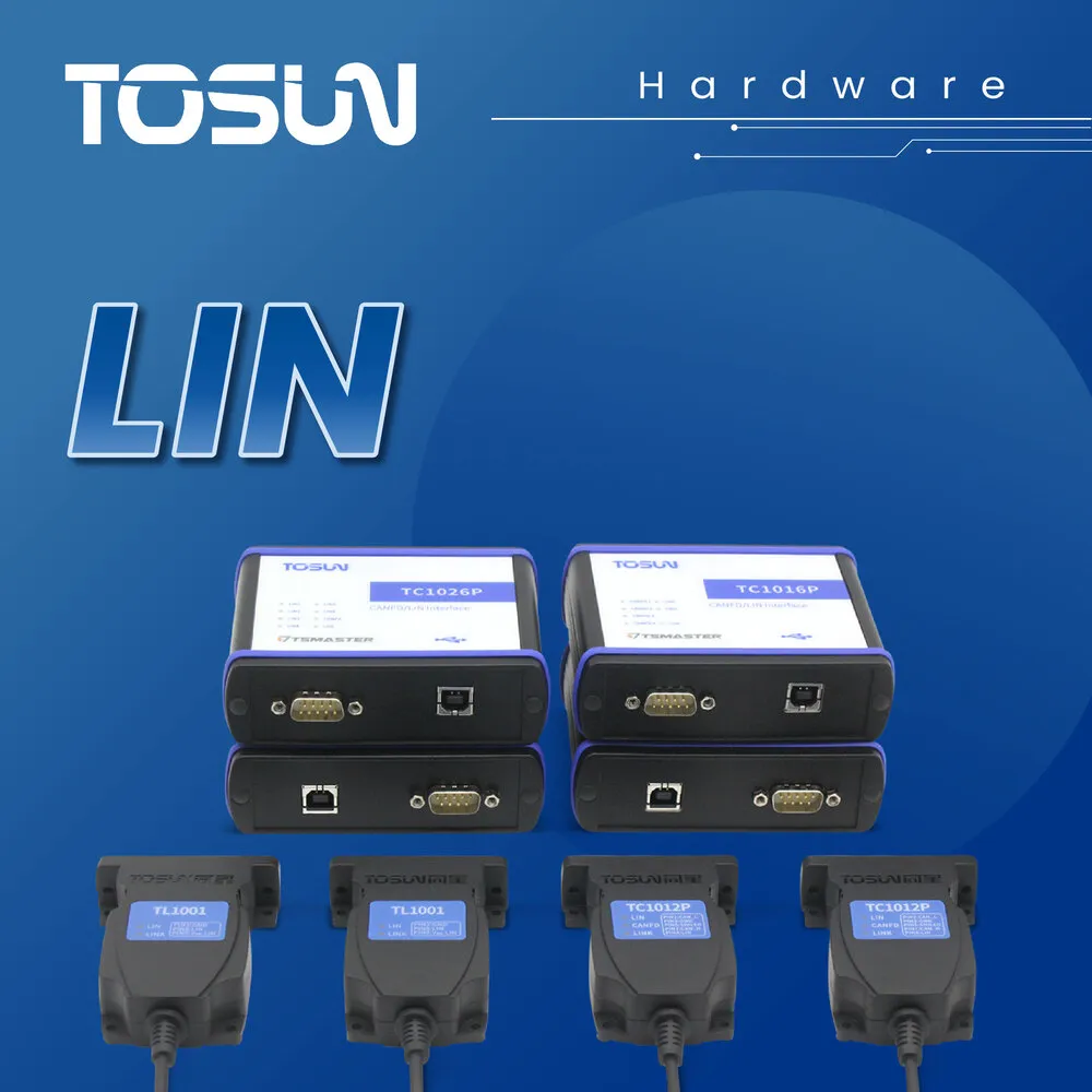 TOSUN Hardware LIN Product CategoryPortfolio Diagram