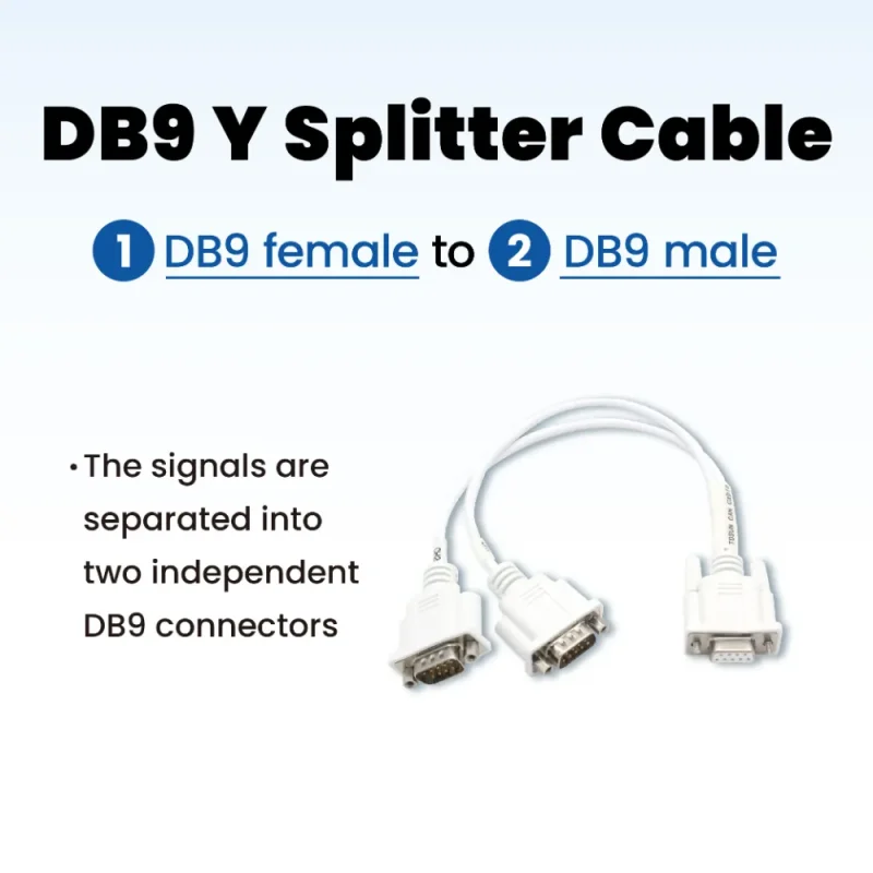 DB9 Y Splitter Cable