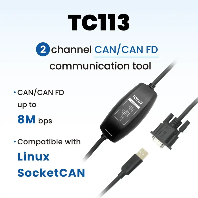 TC113 - 2 CAN/CAN FD communication tool