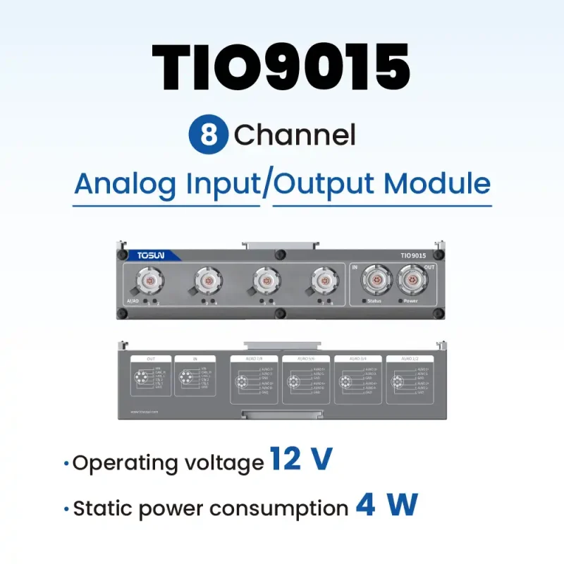 TIO9015 - Analog output/input module